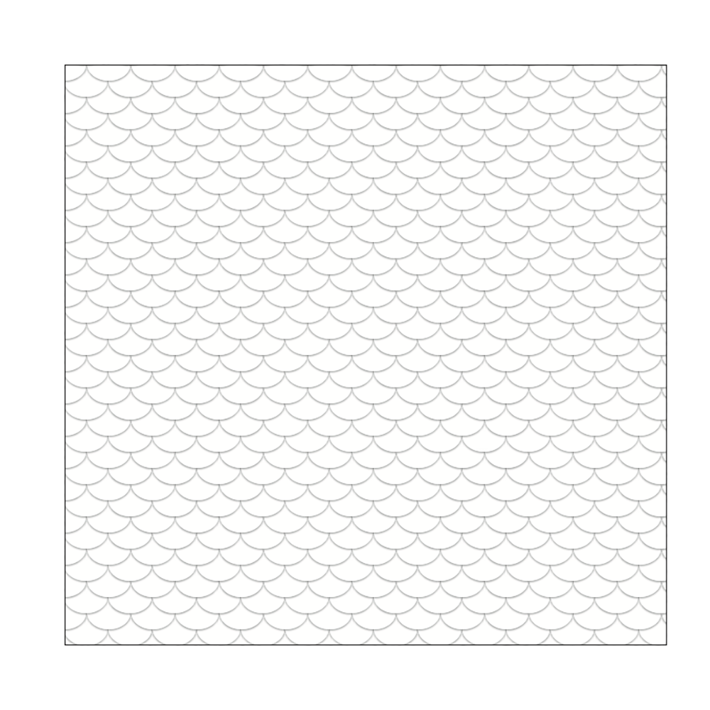 Sample fish scale tile pattern coloring page from Serene Patterns
