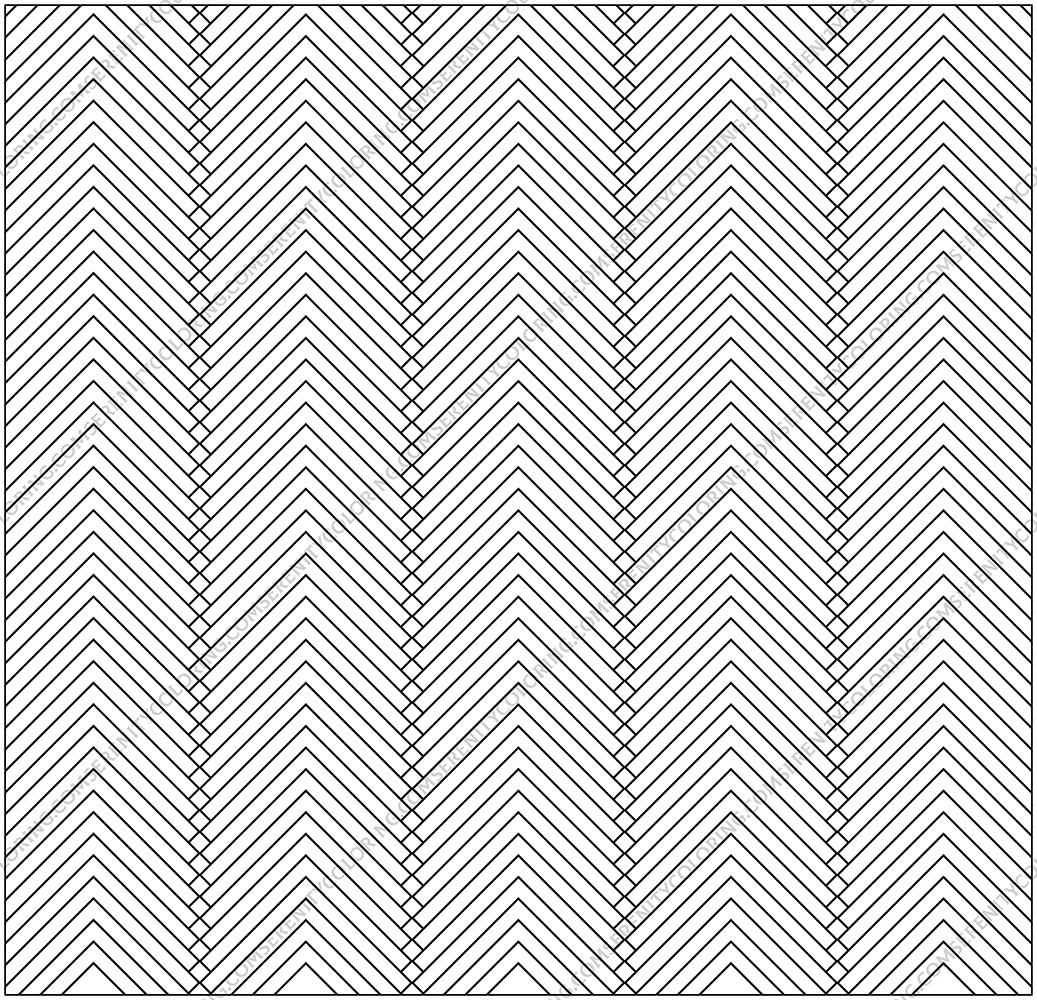 Herringbone coloring page from Serene Patterns adult coloring book featuring repeating chevron and diamond line art